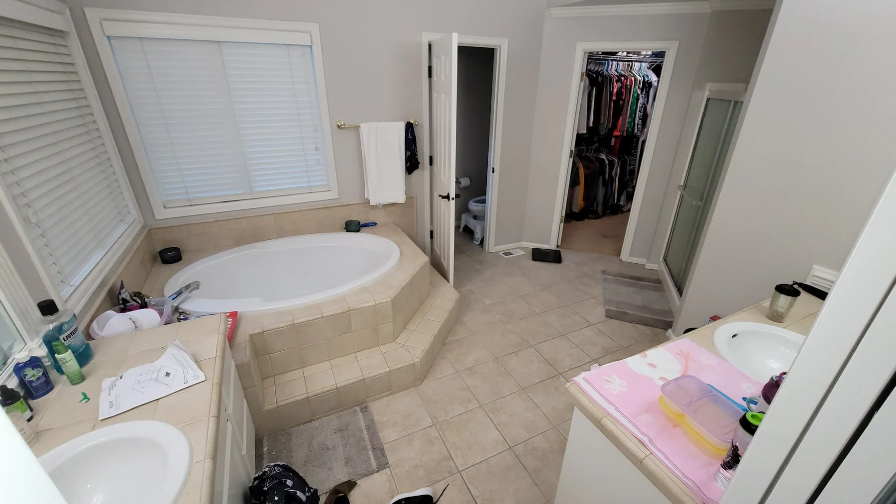 Primary bathroom before renovation