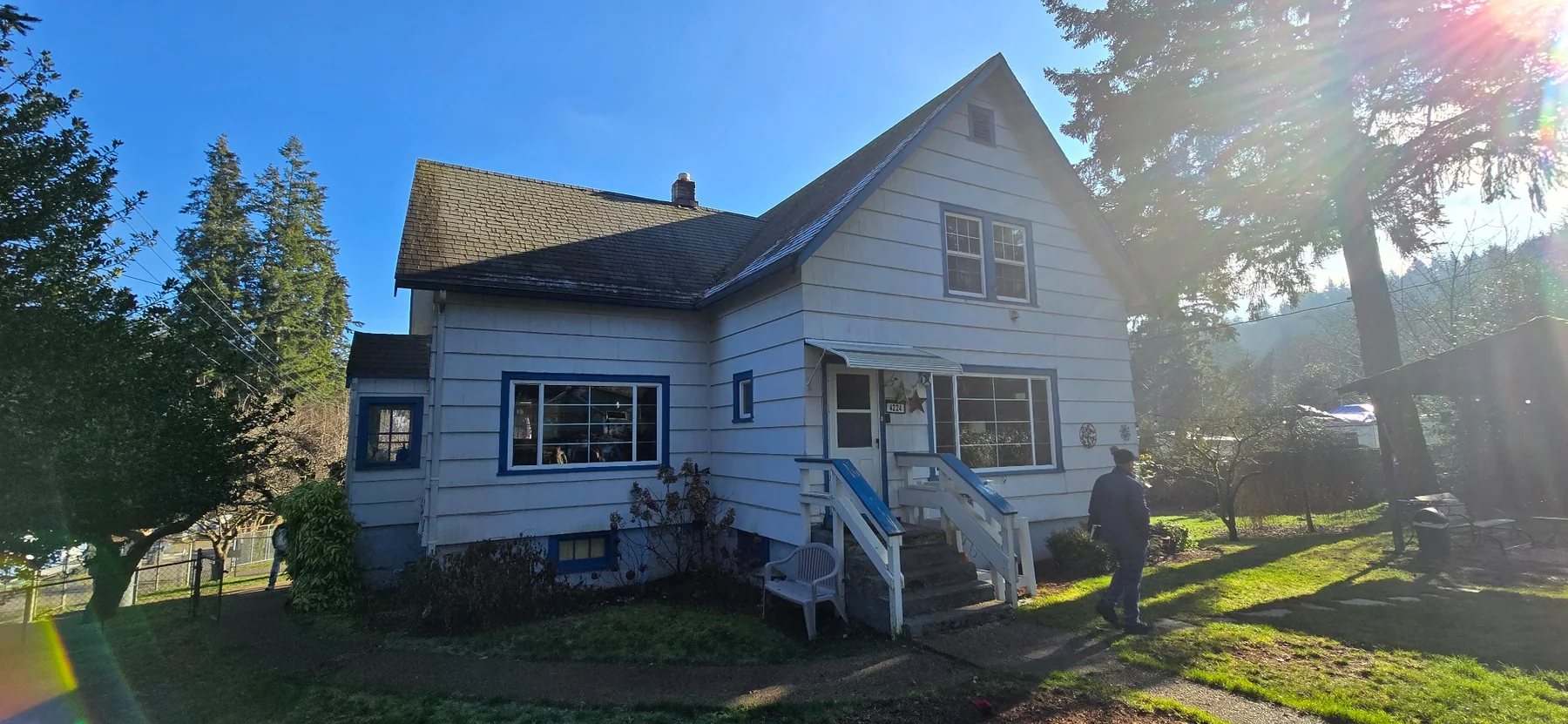 Home exterior before improvements